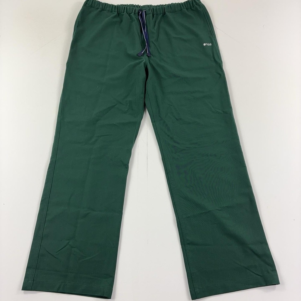 Figs Pants Mens 2XL Green Technical Collection Scrub Elastic Waist Drawstring